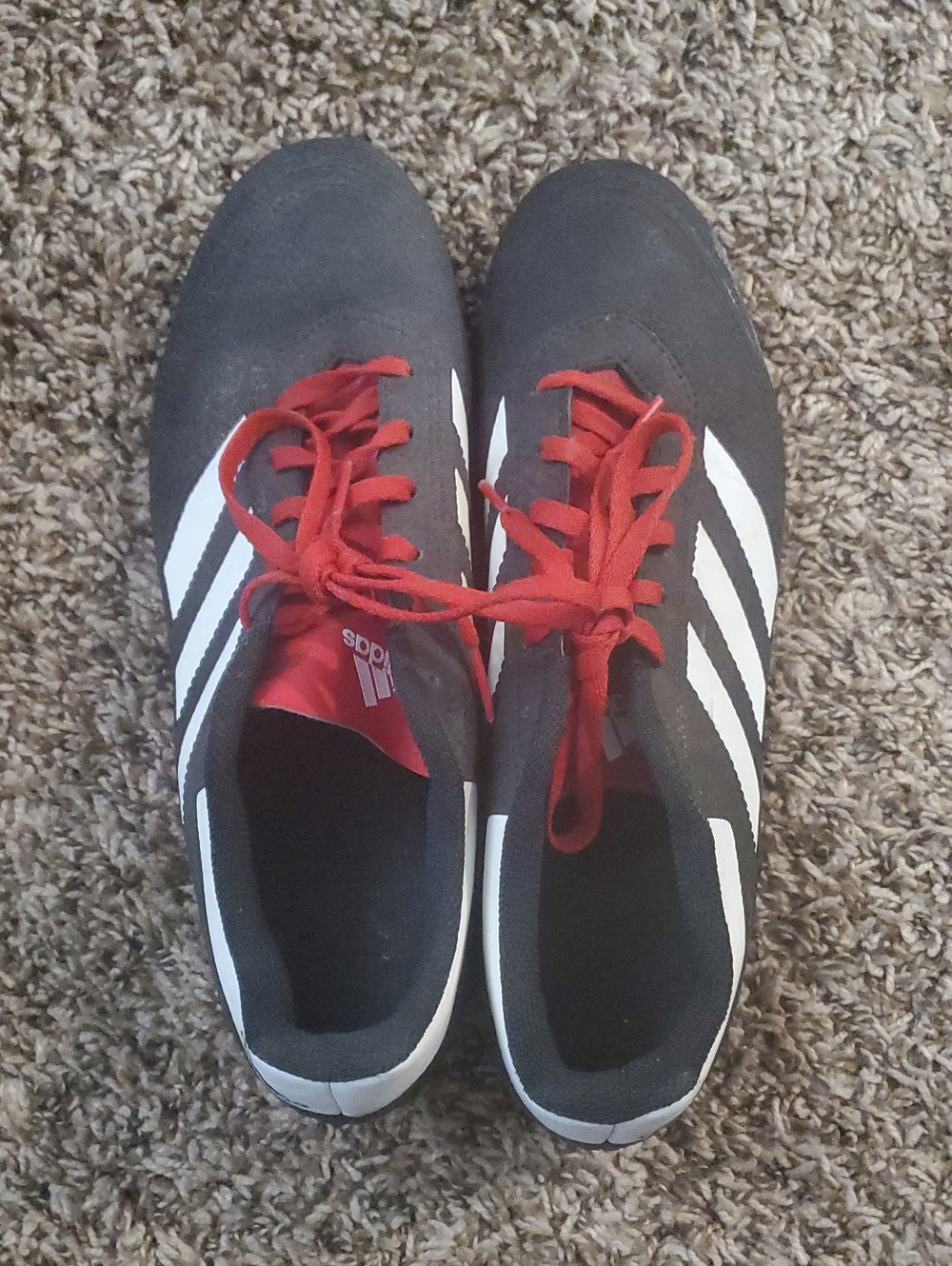 Adidas Black White And Red Cleats